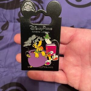 Disney Pluto Halloween Cauldron Pin